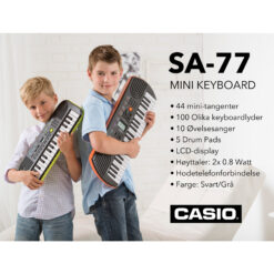 Keyboard, CASIO SA-77 - Pianomagasinet