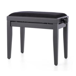 Pianopall i matt svart med höj- och sänkbar funktion - Pianomagasinet