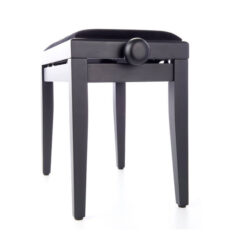 Pianopall i matt svart med höj- och sänkbar funktion - Pianomagasinet