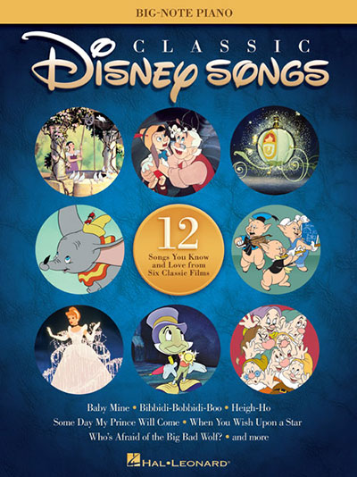 Classic Disney Songs - big-note piano
