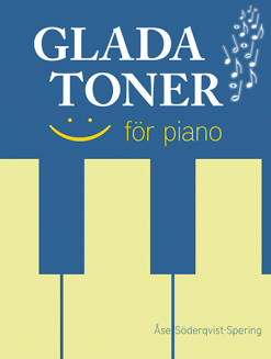 Glada toner för piano -notbok för pianoundervisning och utveckling